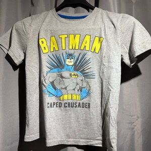 Batman Kids T-Shirt - Gray and Yellow